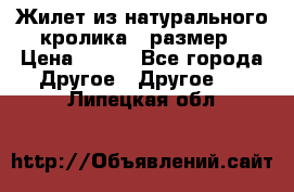 Жилет из натурального кролика,44размер › Цена ­ 500 - Все города Другое » Другое   . Липецкая обл.